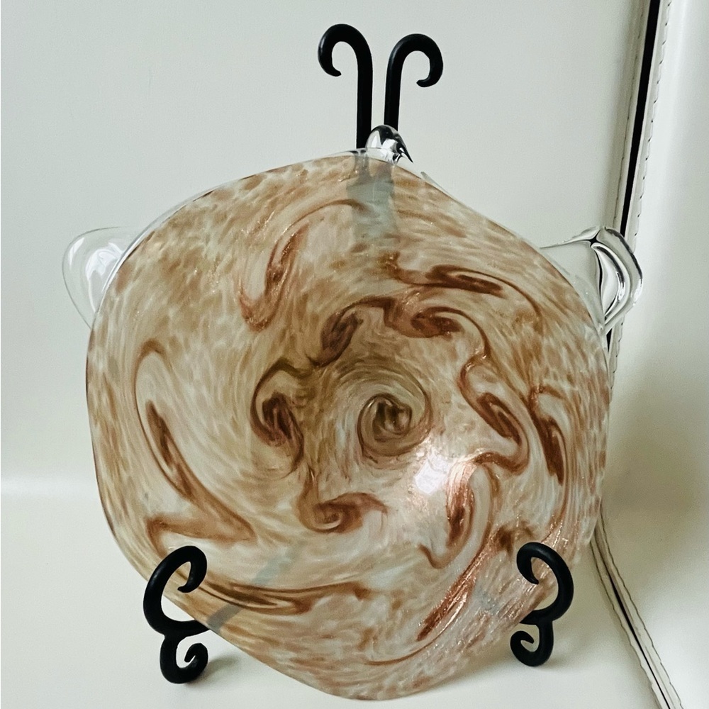 Murano Art Glass Bowl Diameter 10 Inches